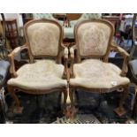 PAIR OF ELBOW CHAIRS A/F