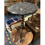 ORNATE TRIPOD TABLE A/F