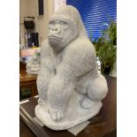 CROUCHING GORILLA - GARDEN STATUE