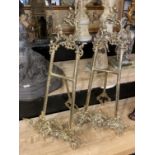 PAIR BRASS EASELS