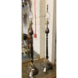 PAIR OF ACORN DESIGNER FREE STANDING LAMPS