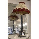MARBLE TABLE LAMP 65CMS (H) APPROX