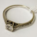 9CT DIAMOND RING SIZE O 203 GRAMS APPROX