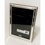 HM SILVER PHOTO FRAME 20CMS (H) X 15CMS (W)