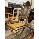 CARVED FOLDING CHAIR