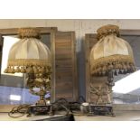 PAIR OF FRENCH TABLE LAMPS 40CMS (H) APPROX