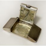 HERMES TAVANNES SILVER BELT BUCKLE GOLFERS WATCH 1930S