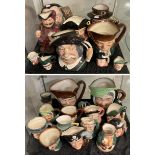 COLLECTION OF ROYAL DOULTON TOBY JUGS (25 TOTAL)