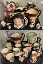 COLLECTION OF ROYAL DOULTON TOBY JUGS (25 TOTAL)