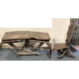 CARVED TREE DESK & CHAIR