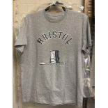 BANKSY COLSTON BRISTOL T SHIRT LIMITED TO 2,500 SHIRTS ONLY STANLEY/STELLA LABEL - EU LARGE