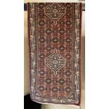 NORTH WEST PERSIAN MALAYER RUNNER 285CMS X 84CMS