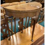 WALNUT CARD TABLE