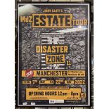 SIGNED JIMMY CAUTY MANCHESTER MDZ ESTATE POSTER 60CMS X 43CMS APPROX