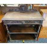 OAK JACOBEAN 2 TIER SERVER A/F