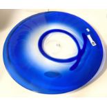 LARGE GLASS PLATE MURANO 56CMS X 56CMS