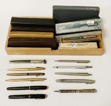 COLLECTION OF PENS TO INC 14CT FOUNTAIN PEN