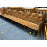 VICTORIAN OAK PEW (10 FOOT)