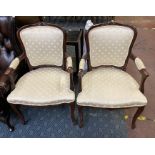 PAIR OF LOUIS STYLE ARMCHAIRS