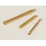 9 CT. GOLD PROPELLING PENCIL & OTHERS