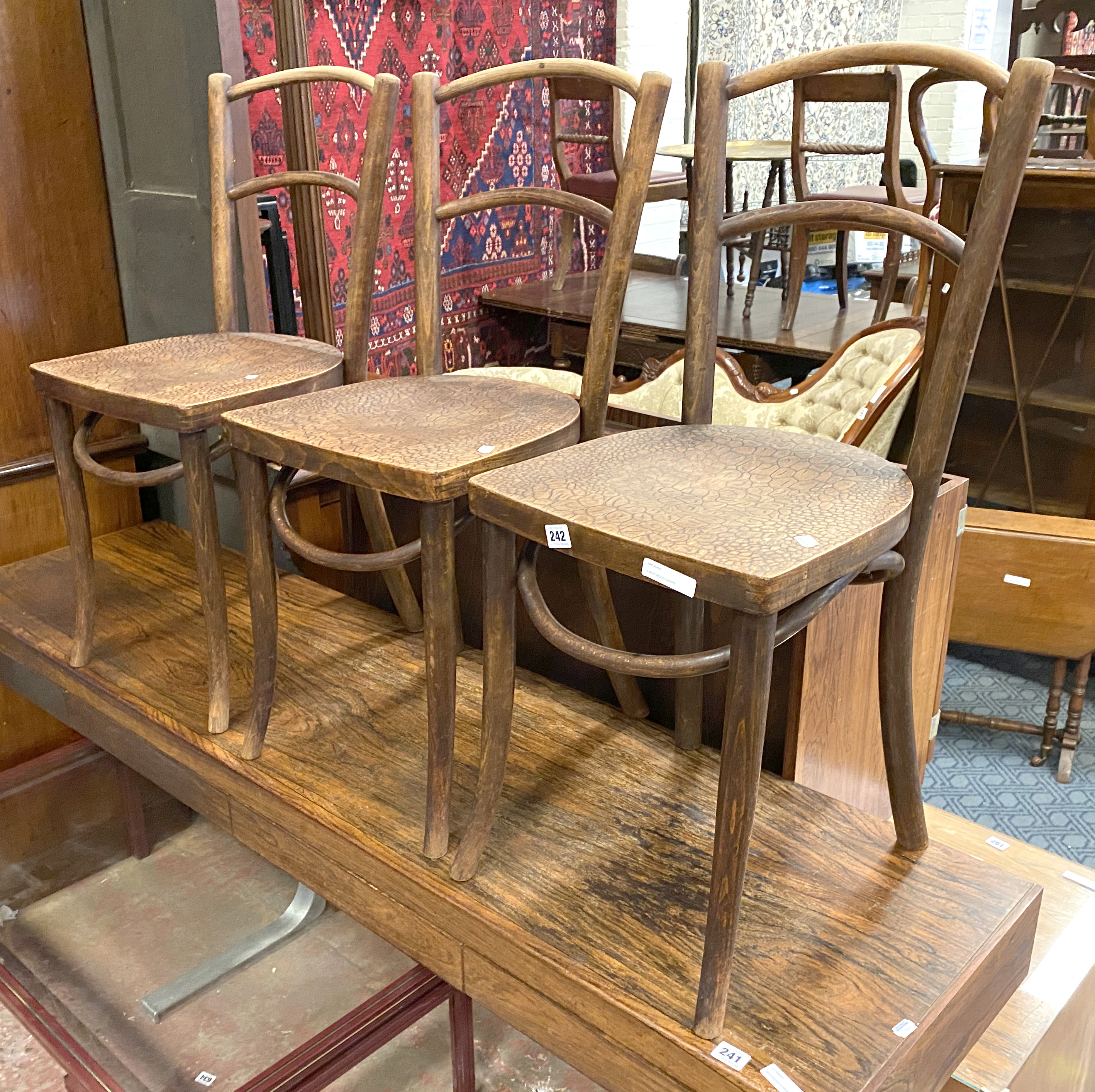 3 BENTWOOD CHAIRS