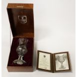 EDINBURGH CRYSTAL GOBLET - SILVER JUBILEE 1977 NO 9 OF 250