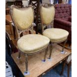 PAIR OF GILT CHAIRS