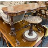 GEORGIAN WALNUT HALL TABLE