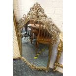 ORNATE BRASS MIRROR