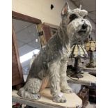 LIMITED EDITION TOWNSEND CERAMIC SCHNAUZER DOG FIGURE NO 259 48CMS (H)