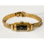 9 CARAT GOLD GRUEN LADIES WATCH - 21 GRAMS APPROX INC. MOVEMENT