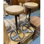 PAIR OF BICYCLE STOOLS