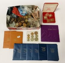 QTY OF COIN SETS & LOOSE COINS