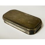 HM SILVER SNUFF BOX 3.3OZS APPROX