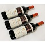 3 BOTTLES OF CHATEAU MOUTON ROTHSCHILD RED WINE