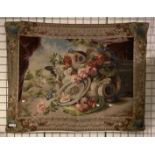 FRENCH TAPESTRY BY TAL - GARDEN SCENE 105CMS (H) X 138CMS (W) APPROX