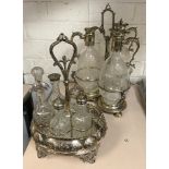 ETCHED GLASS DECANTER SETS