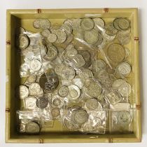 COLLECTION OF BRITISH AND WORLD COINS MAINLY SILVER