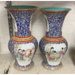 PAIR CHINESE PORCELAIN VASES - 37CMS (H) APPROX