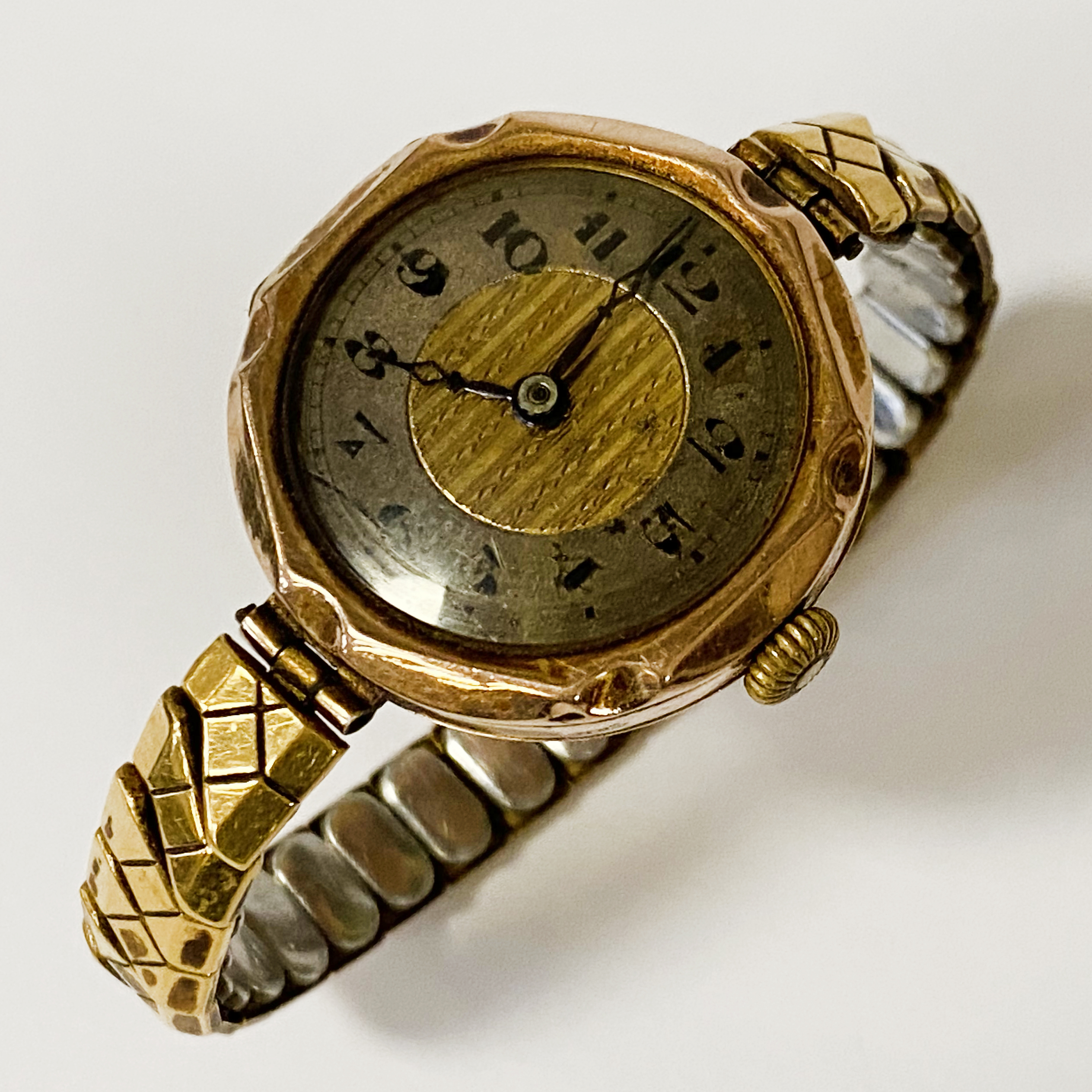 9CT GOLD CASED SWISS LADIES WATCH - Image 2 of 2