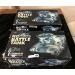 2 R.C BATTLE TANKS LEOPARD A5 RADIO CONTROLLED