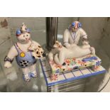 2 VILLEROY & BOSCH CAT FIGURES 13CMS (H) APPROX