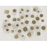 LARGE COLLECTION OF EARLY VICTORIAN SILVER COINS - APPROX 11 ozs APPROX