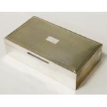 LARGE HM SILVER RECTANGULAR BOX - 4.5CMS (H) X 18CMS (W) X 10CMS (D)