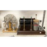 INDUCTION COIL WITH WIMHURST MACHINE & A LEYDEN JAR