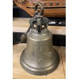 HMS P24 BELL CIRCA 1915 - DATED 1915 - 33CMS (H) APPROX