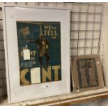 PAIR OF BILLY CHILDISH PRINTS ''WE DID TELL YOU THE C@NT WAS A C@NT' THE DEVIL & GOD INTWINED