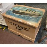 WOODEN TITANIC TRUNK