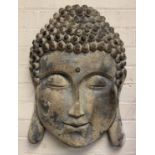 RUSTIC WALL BUDDHA - 55 CMS