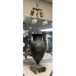 BRONZE NEO CLASSICAL URN LAMP - 68 CMS (H)